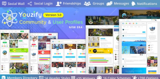 Youzify anciennement Youzer Extension de profil dutilisateur BuddyPress Community