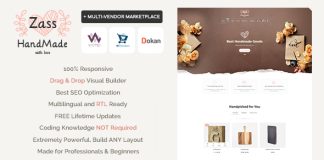 Zass Theme WooCommerce pour artistes et artisans de lartisanat