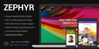 Zephyr Theme Material Design