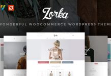 Zorka Magnifique theme WooCommerce de mode
