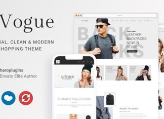inVogue Theme WordPress de shopping de mode