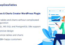 wpDataTables – Gestionnaire de tables et de graphiques pour WordPress wpDataTables Gestionnaire de tables et de graphiques pour WordPress