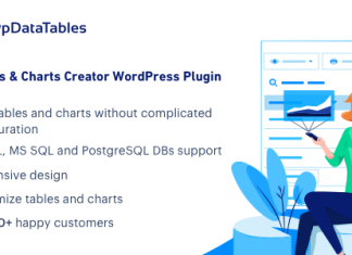 wpDataTables Gestionnaire de tables et de graphiques pour WordPress