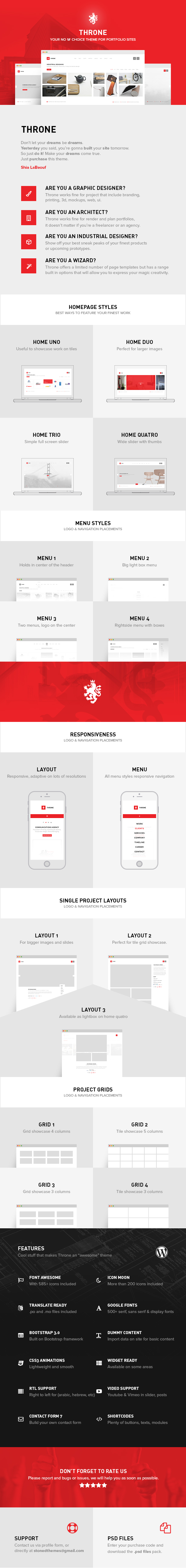 Throne - Minimal WordPress Theme - 4