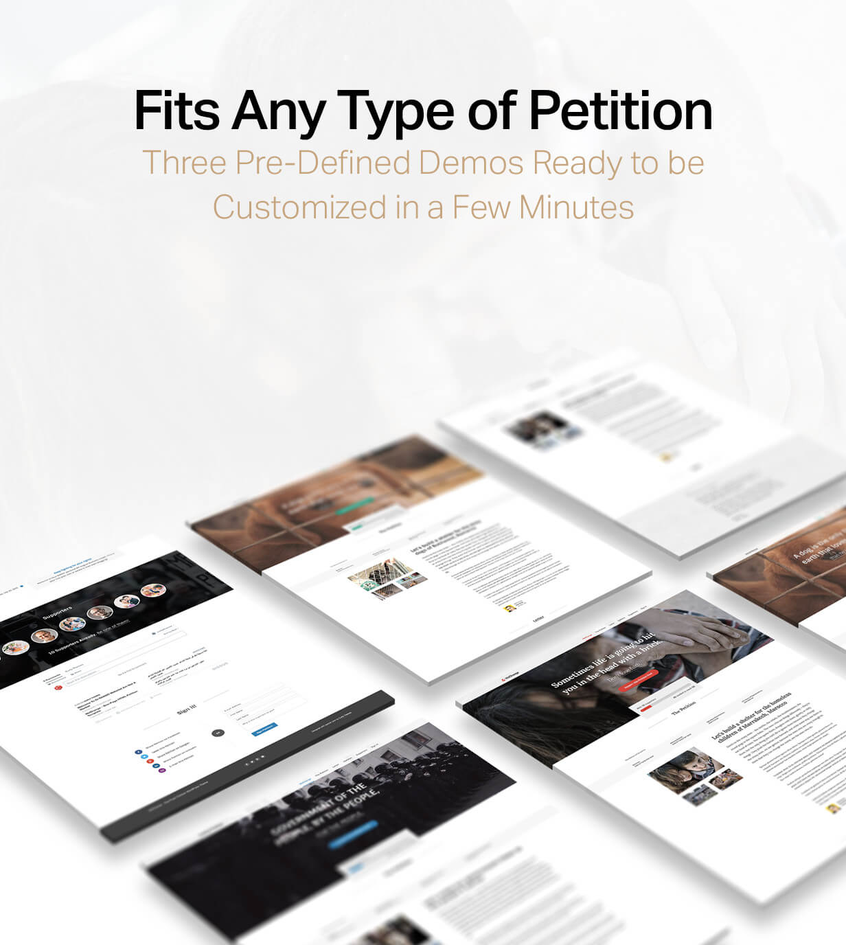 Petition WeChange - One Page WordPress Theme - 4