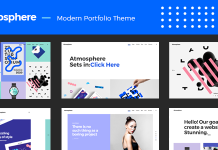 Atmosphère – Thème audacieux pour portfolio Atmosphere Theme audacieux pour portfolio.png
