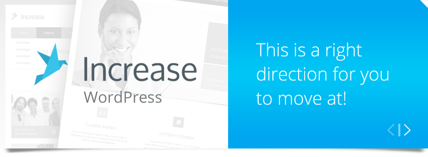 Increase WordPress - acheter sur Themeforest