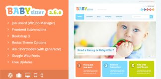 Babysitter Theme WordPress pour tableau doffres demploi.jpg