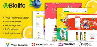 Biolife Theme WordPress pour Aliments Biologiques Prise en Charge.jpg