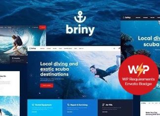 Briny Theme WordPress pour une ecole de plongee sous marine.jpg