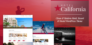 Californie theme WordPress de station balneaire et hotel.png