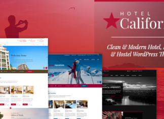 Californie theme WordPress de station balneaire et hotel.png