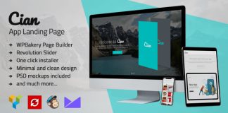 Cian Page datterrissage dapplication WordPress.jpg