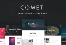 Comète – Thème WordPress polyvalent et créatif Comete Theme WordPress polyvalent et creatif.png