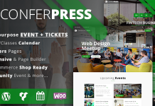 ConferPress Theme WordPress polyvalent pour la vente de billets.png