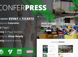 ConferPress Theme WordPress polyvalent pour la vente de billets.png