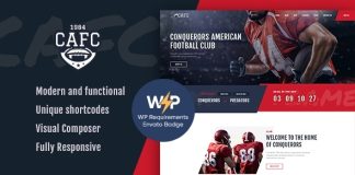 Conquerants Theme WordPress de football americain et de la.jpg