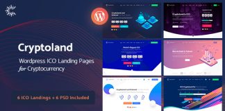Crypto land Theme WordPress de page datterrissage pour les crypto monnaies.jpg