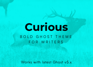 Curieux theme Ghost pour blog et magazine.png