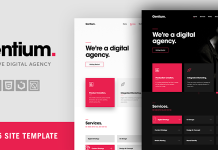 Gentium – Un modèle de page unique pour une agence créative de marketing et numérique Gentium Un modele de page unique pour une agence.png