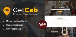 GetCab Theme WordPress de service de taxi en ligne.jpg