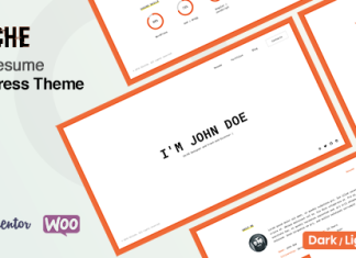 Glitche Theme de CV WordPress.png