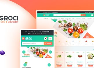 Groci Theme WordPress pour marche de lalimentation bio et.jpg