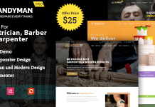Handyman Theme WordPress pour electricien coiffeur et services de.png