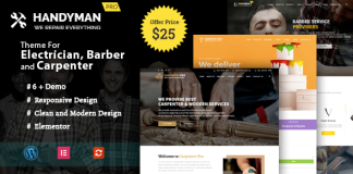 Handyman Theme WordPress pour electricien coiffeur et services de.png