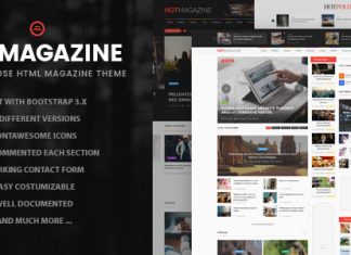 Hotmagazine Modele HTML de nouvelles et de magazine.jpg