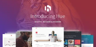 Hue Theme de page datterrissage pour startup.png