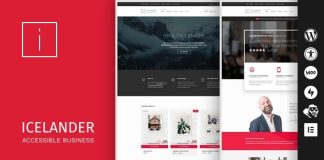 Icelander Theme WordPress Accessible pour Portefeuille dEntreprise et WooCommerce.jpg