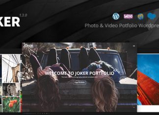 Joker Theme WordPress de Portfolio Photo et Video pour.jpg