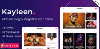 Kayleen Theme WordPress pour blog et magazine.png