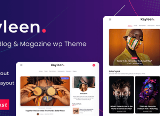 Kayleen Theme WordPress pour blog et magazine.png