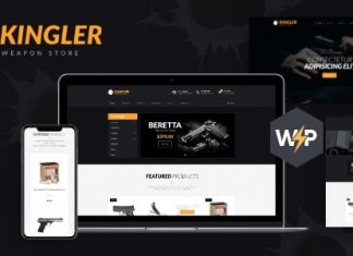 Kingler Theme WordPress pour magasin darmes et entrainement au.jpg