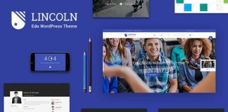 Lincoln Theme WordPress Material Design pour lEducation.jpg