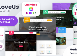 Loveus Theme WordPress pour organisme de bienfaisance a but.png