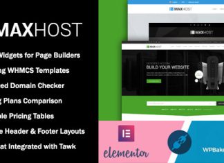 MaxHost Theme WordPress pour lhebergement web WHMCS et les.jpg