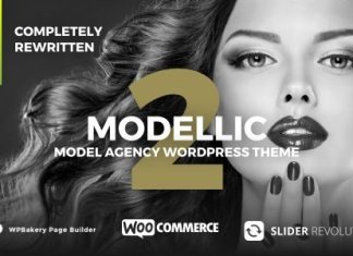 Modelic Theme WordPress pour agence de mannequins avec WooCommerce.jpg
