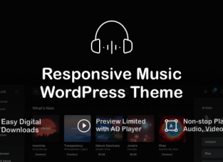 Musik Theme WordPress musical reactif.png