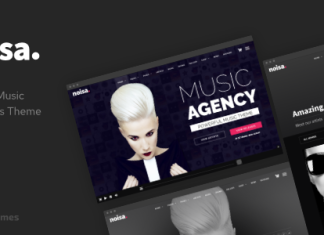 Noisa Theme WordPress pour producteurs de musique groupes et.png