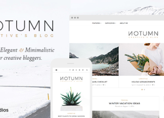 Notumn Blog moderne minimaliste et responsive.png