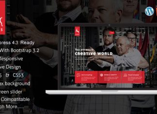 Portes Theme WordPress responsive en une seule page avec.jpg