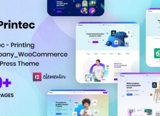 Printec Theme WordPress WooCommerce pour une entreprise dimpression.jpg