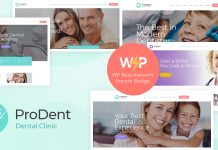 ProDent Theme WordPress pour clinique dentaire et medecin de sante.jpg