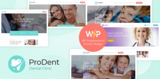 ProDent Theme WordPress pour clinique dentaire et medecin de sante.jpg