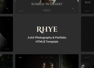 Rhye Modele de portfolio HTML5 AJAX.png
