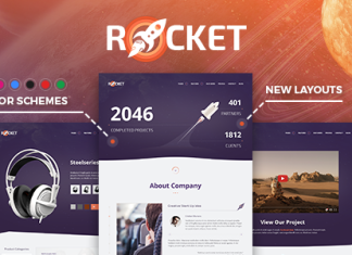 Rocket – Thème WordPress polyvalent et créatif Rocket Theme WordPress polyvalent et creatif.png