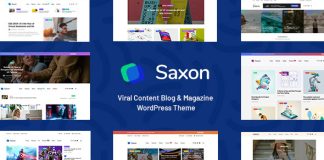 Saxon Theme WordPress de marketing de blog et de.jpg